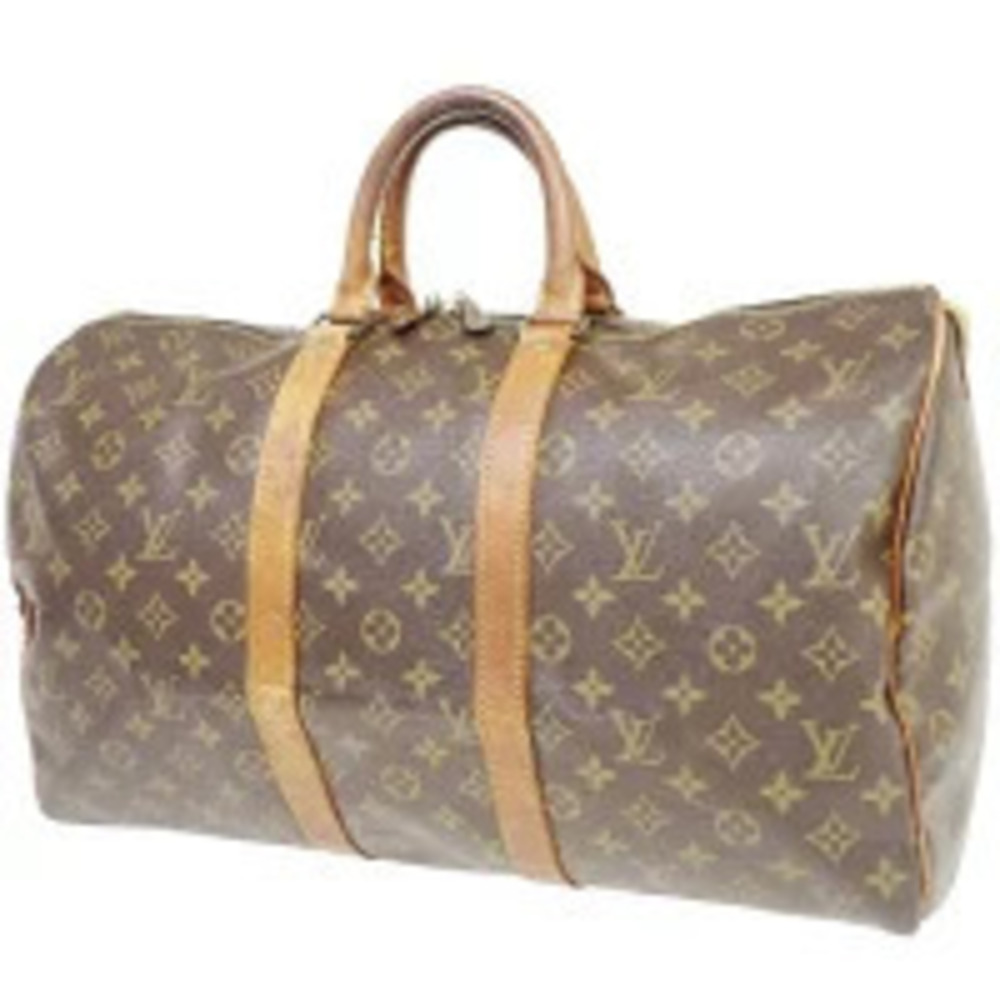 Louis Vuitton Keepall Boston Bag Handbag Travel Monogram Leather